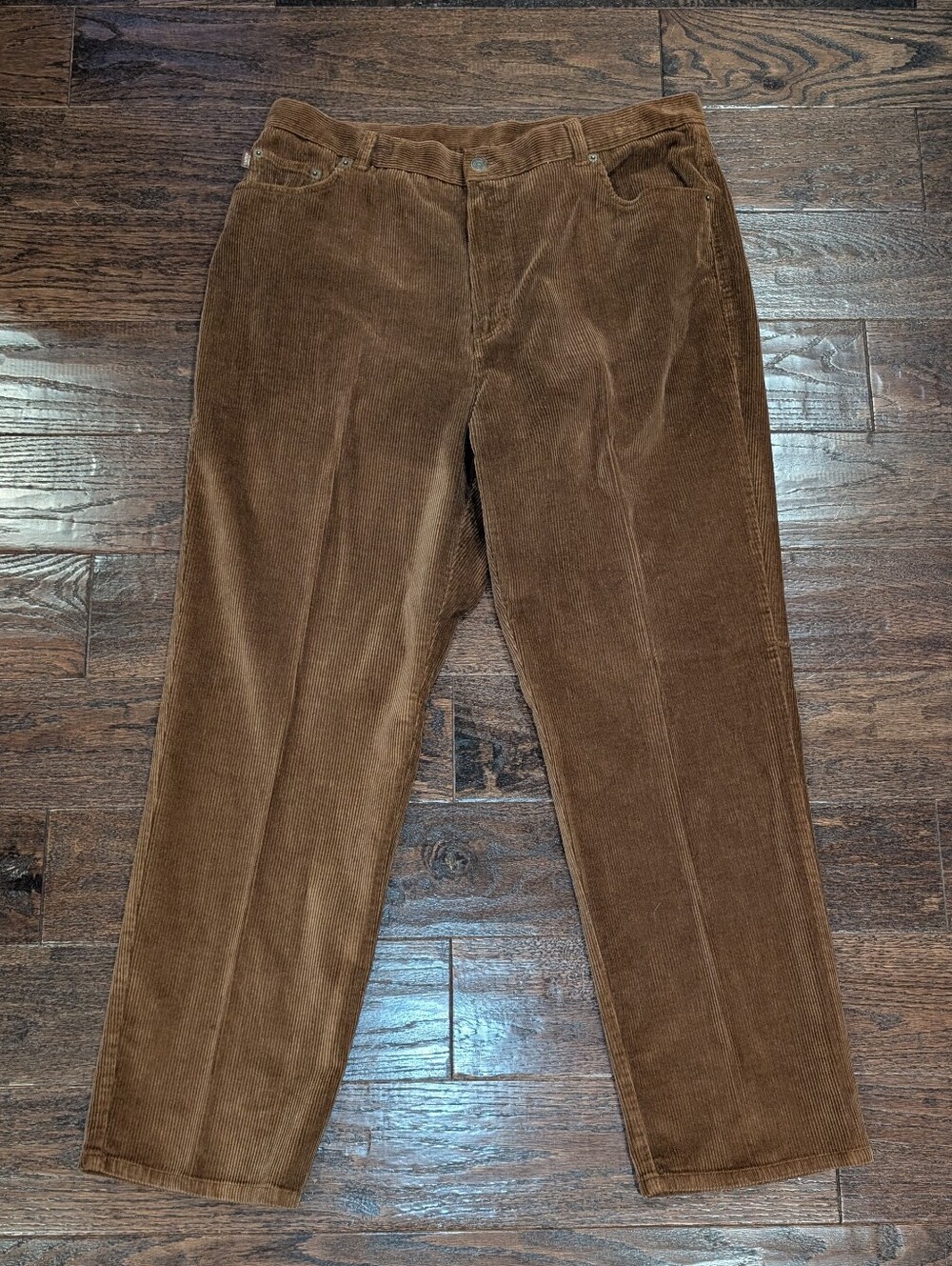 Lauren Jeans Co. Brown Corduroy Straight Leg Pants